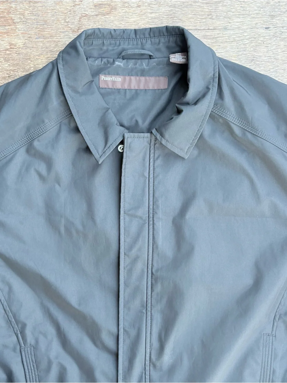 Perry Ellis Men's Gray Lightweight Jacket 2XL